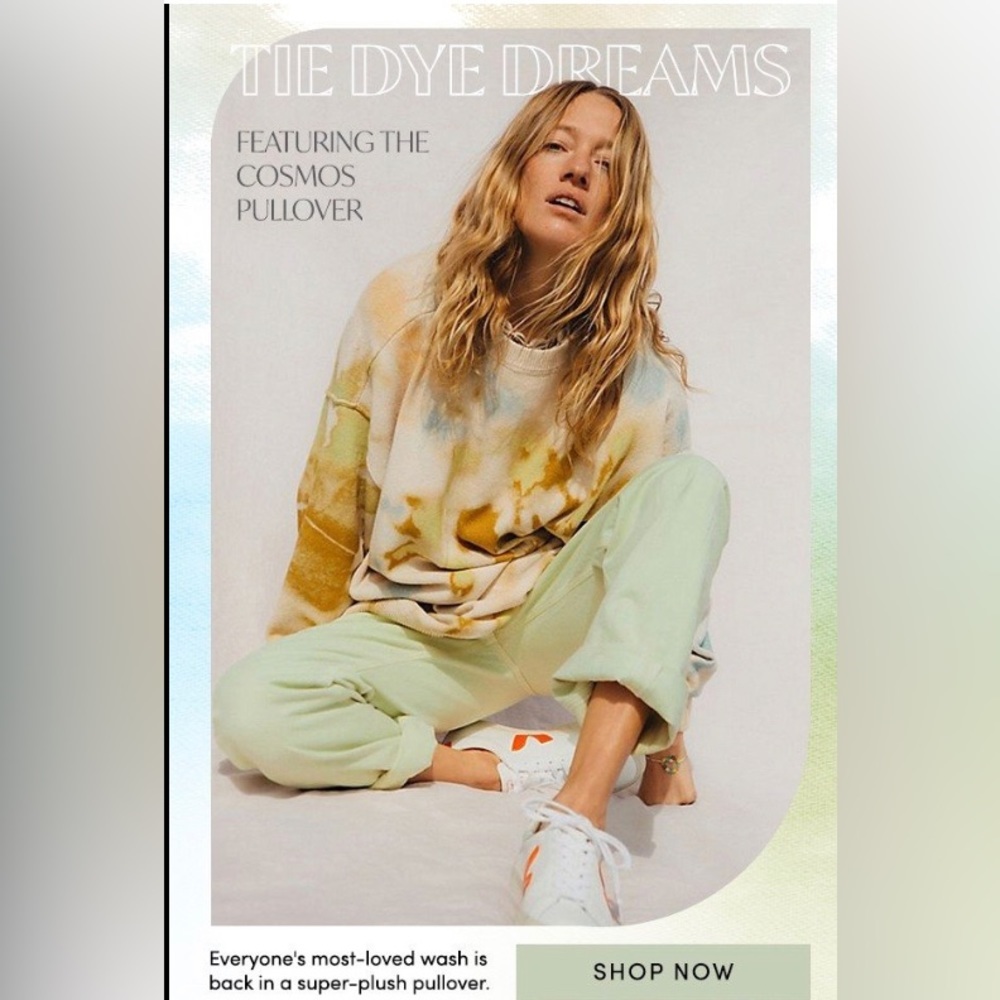 Free People Cosmos Tie- Dye Pullover